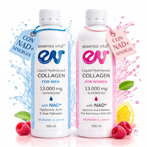 essenzavital colageno liquido con nad duo pack botella