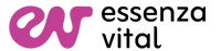 Logo rosa y gris de Essenza Vital.