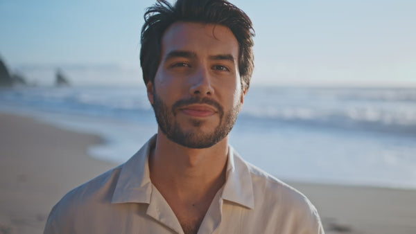 portrait happy man model
